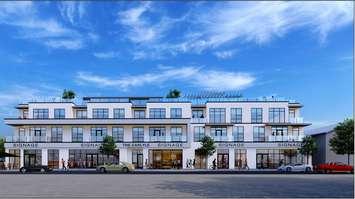 A artist rendering of "The Carlyle" development in Grand Bend. Image provided to Sarnia News Today by John Knifton.