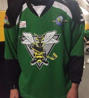 The Lambton Junior Sting will be auctioning off their green third jersey with proceeds going to local mental health initiatives. 