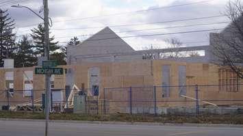 Construction of the new Colborne Road fire hall. November 14, 2022 Photo by Melanie Irwin
