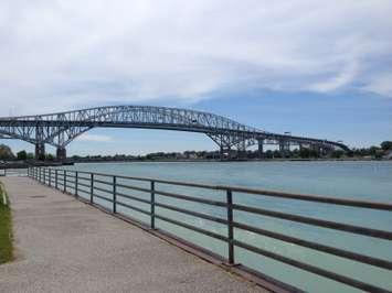 Bluewater Bridge, June 6, 2015 (BlackburnNews.com Photo by Briana Carnegie).