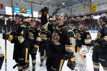 The Sarnia Sting vs. the Guelph Storm - Mar 8/20 (Photo by Metcalfe Photography)