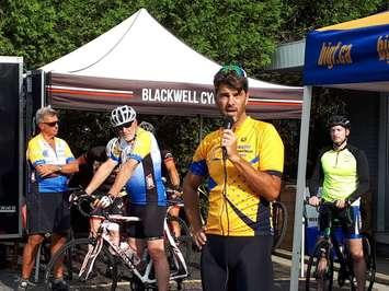 9-time Tour de France cyclist Frankie Andreu. August 1, 2018. (Photo by Colin Gowdy, BlackburnNews)