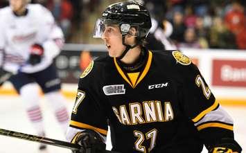 Sean Josling of the Sarnia Sting. Photo by Aaron Bell/OHL Images
