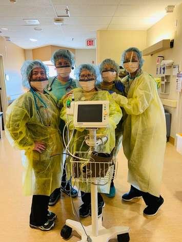 Bluewater Health staff in personal protective gear (Photo courtesy of Bluewater Health via Twitter)