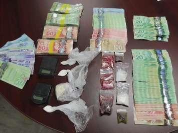 Drugs seized from a Gordon Street home and business on Christina Street North - Sept 18/20 (Photo courtesy of Sarnia Police Service)