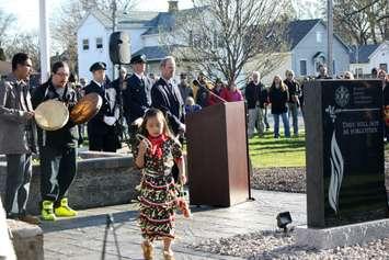 National Day of Mourning Ceremony in Sarnia. April 28, 2015 (BlackburnNews.com photo by Dave Dentinger)