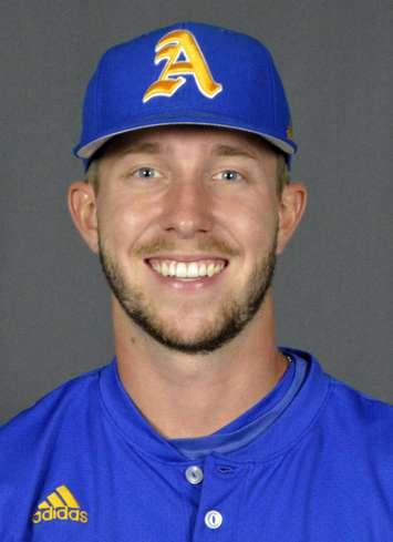 Pitcher and Sarnia-native Mat Szabo. (Photo by Angelo State Rams)