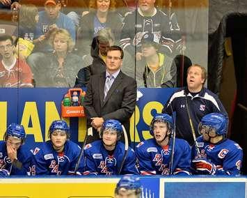 Kitchener Rangers Head Coach Mike Van Ryn. Photo by Terry Wilson / OHL Images.