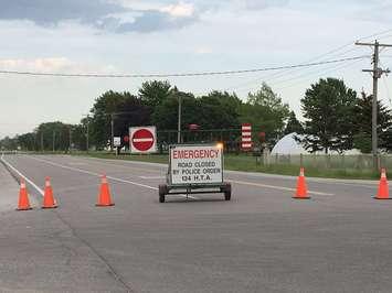 Road Closed Sign. (Photo by Sue Storr)