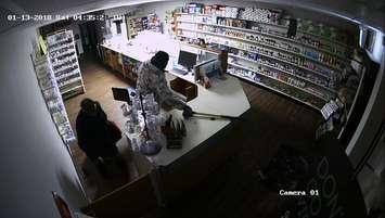 A Pharmacy Was Robbed In Alvinston - Jan 13/18 (Photo Courtesy of OPP)