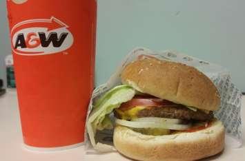 A&W Teen Burger. BlackburnNews.com photo.
