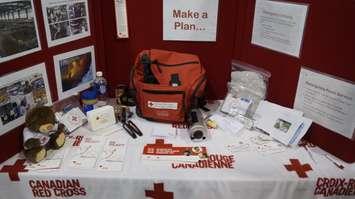 Red Cross emergency kit. May 10, 2019. (Photo by Colin Gowdy, BlackburnNews)