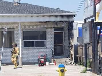 A fire at Jimmy B's restaurant - May 25/18 (Photo Submitted By Jon Maillet)