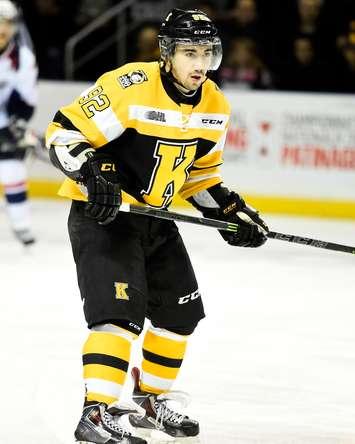 Pawley while with the OHL's Kingston Frontenacs. Photo by Aaron Bell/OHL Images