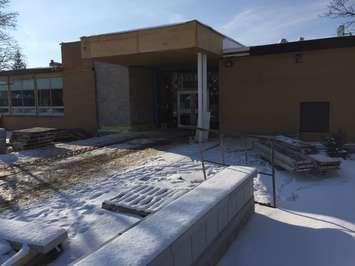 Plympton-Wyoming Public School construction. January 18, 2018 (Photo by Aaron Zimmer)