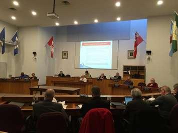 Lambton County Council heard a presentation on the draft budget for 2016 Wednesday. February 17, 2016 (BlackburnNews.com Photo by Briana Carnegie)